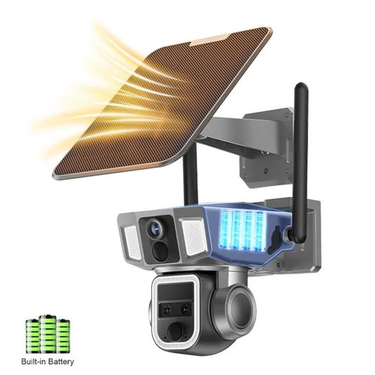 Solarna dualna 4G + WiFi kamera 10X ZOOM